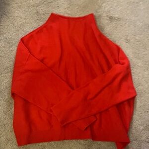 Pilcro Cashmere Vibrant Red Turtleneck Sweater